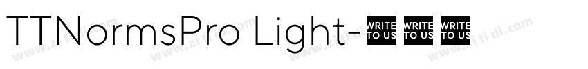 TTNormsPro Light字体转换
